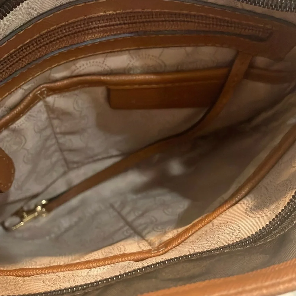 Michael Kors Black Crossbody‎ Bag Brown & Tan- Preloved